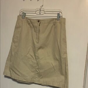 Talbots Tan cotton Skirt  size 12